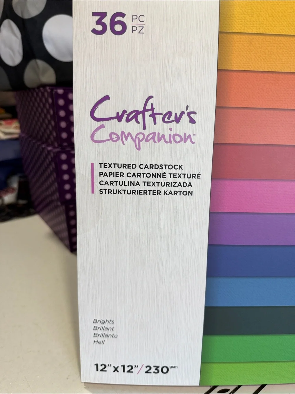 Crafters Companion Brights Textured Cardstock